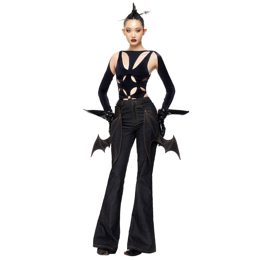 Bat wings jeans